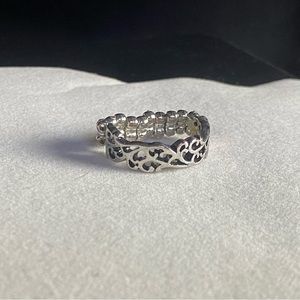 Paparazzi Skinny Silver Stretch Band Ring